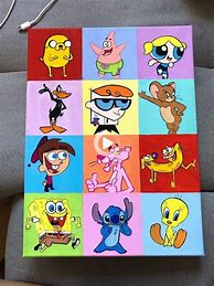 Image result for Cartoon Characters Painting Ideas