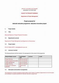 Image result for Sample Program Proposal Template