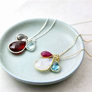 Image result for Mother and Child Birthstone Necklace