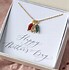 Image result for Gold Family Birthstone Necklace