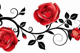 Image result for Black Roses Clip Art