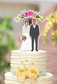 Image result for Bride and Groom Cake Topper Wedding Anniversary