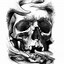 Image result for Skull Tattoo Flash Art