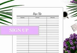 Image result for Event Sign Up Sheet