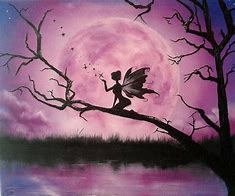 Image result for Fairy Forest Acrylic Painting