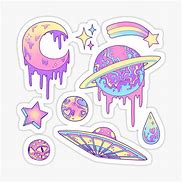 Image result for Cute Aesthetic Stickers Space