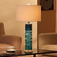 Image result for Blue Glass Lamp