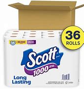 Image result for Scott 1000 Toilet Paper 36 Regular Rolls