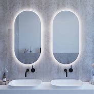 Image result for Oval Backlit Bathroom Mirror