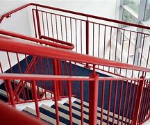 Image result for Wooden with Glass Stair Handrails