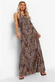 Image result for Leopard Print Halter Dress