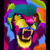 Image result for Lion Art Painting