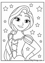 Image result for Rapunzel Black and White Coloring Pages