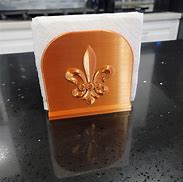 Image result for Cast Iron Napkin Holder with Fleur De Lis