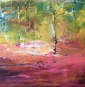 Image result for Birches Aabstract Art