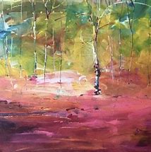 Image result for Birches Painting