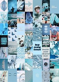 Image result for Collage Aesthetic Pastel Blue Backgrounds