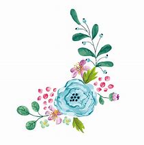 Image result for Teal with Flower Clip Art Transparent Background