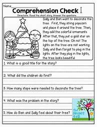 Image result for Science Reading Comprehension Worksheets First Grade