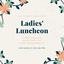 Image result for Luncheon Invitation Template