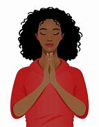 Image result for Black and White Clip Art Woman Praying