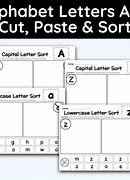 Image result for Cut and Paste Letters of the Alphabet