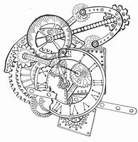 Image result for Steampunk Clock Tattoo Drawings