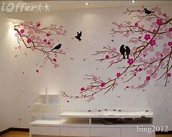 Image result for cherry blossom tree wall art