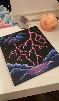 Image result for Things to Paint On a Black Canvas