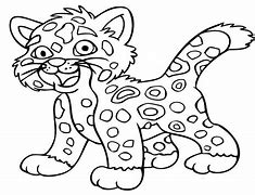 Image result for Baby Jaguar Coloring Pages