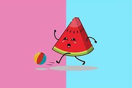 Image result for Kawaii Fruit Art Watermelon Stickers