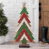 Image result for Wooden Slat Christmas Tree