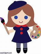 Image result for Little Girl Drawing Clip Art