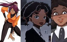 Image result for black anime characters