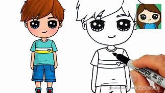 Image result for How to Draw Cartoon Boy Drawings