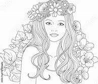 Image result for Girl Coloring Clip Art