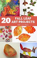 Image result for Fall Art Projects for Kids Using Leaves