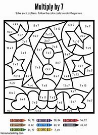 Image result for Math Coloring Pages Multiplication