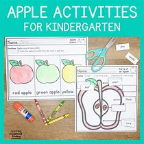 Image result for Apple Parts Worksheet Kindergarten