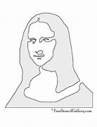 Image result for Mona Lisa Stencil