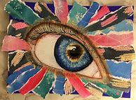 Image result for Self Portrait Collage Oil Pastels