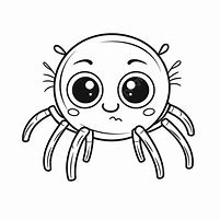 Image result for Cute Spider Outline