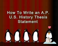 Image result for How to Structure a Strong Thesis Apush