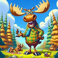 Image result for Moose Riding Winter