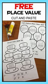 Image result for Place Value Cut and Paste Activity