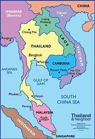 Image result for Provinces in Thailand Map