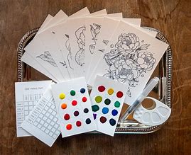 Image result for Watercolor Flower Kit