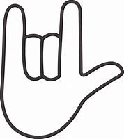 Image result for Sign Language Chest I Love You