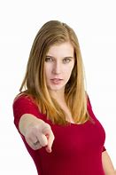 Image result for Serious Lady Pointing