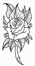 Image result for Long Stem Rose Line Art